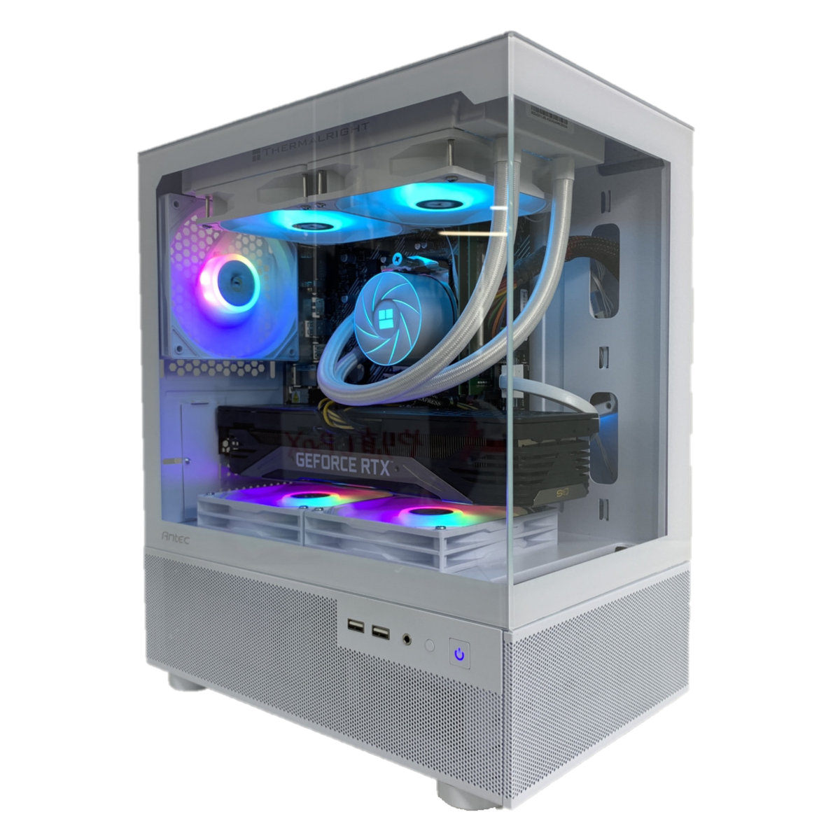 【新品ケース】雷神 単品 RTX5060Ti 搭載| AMD Ryzen7 5700X / ANTEC CX200M Black White / DDR4 16GB / SSD512GB / Windows 11 | 中古ゲーミングPC専門店 GP-ZERO 