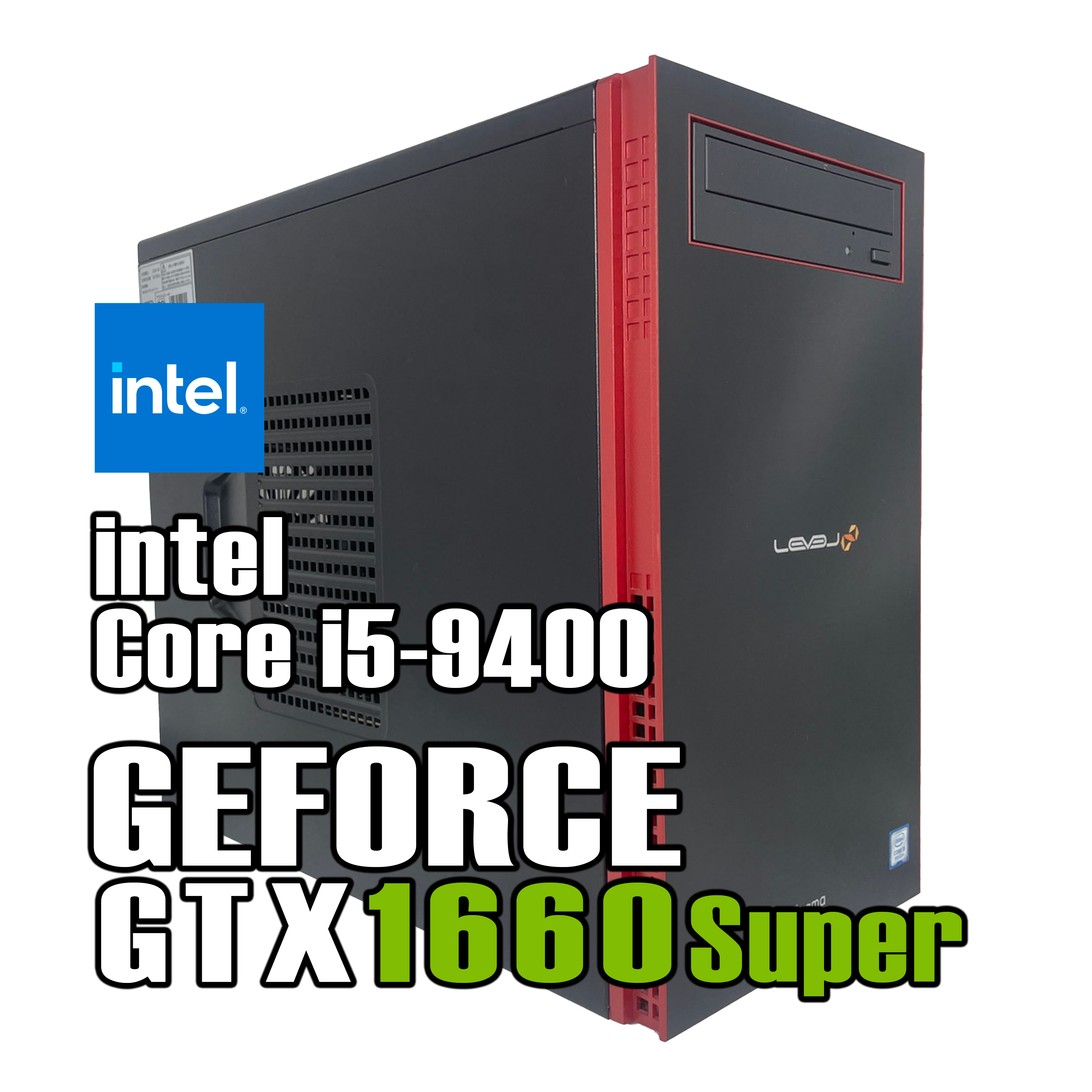 【即納！】 Intel Core i5 9400 / GeForce GTX 1660Super / メモリ DDR4 8GB / SSD 256GB / HDD 500GB / iiyama ILeDXi-M0B6-i5-RN4XM / Windows11 Home |中古ゲーミングPC専門店GP-ZERO