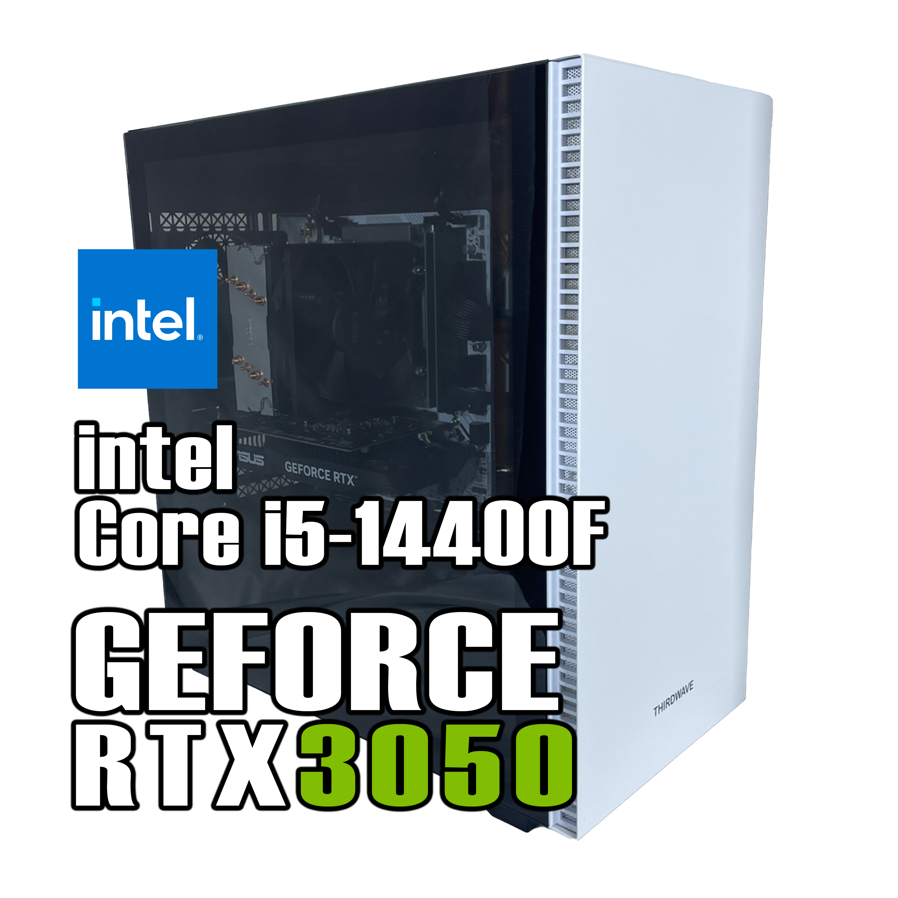 【即納！】 Intel Core i5 14400F / GeForce RTX 3050 / メモリ DDR4 16GB / SSD 512GB / Thirdwave GALLERIA Magnate-GMTW   / Windows11 Home |中古ゲーミングPC専門店GP-ZERO