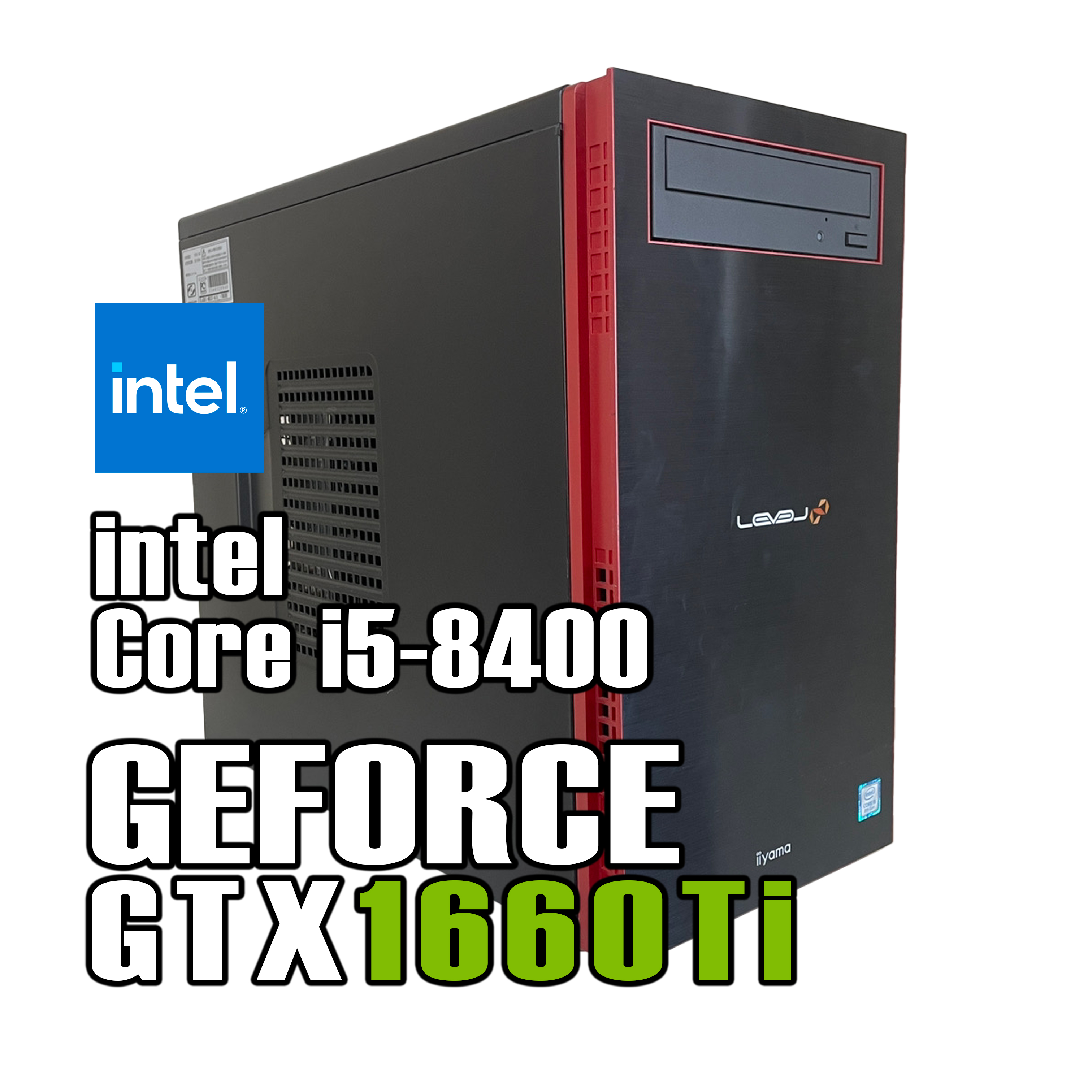 【即納！】 Intel Core i5-8400 / GeForce GTX 1660Ti / メモリ DDR4 8GB / SSD 256GB / HDD 1TB/ MOUSE COMPUTER / Windows11  |中古ゲーミングPC専門店GP-ZERO