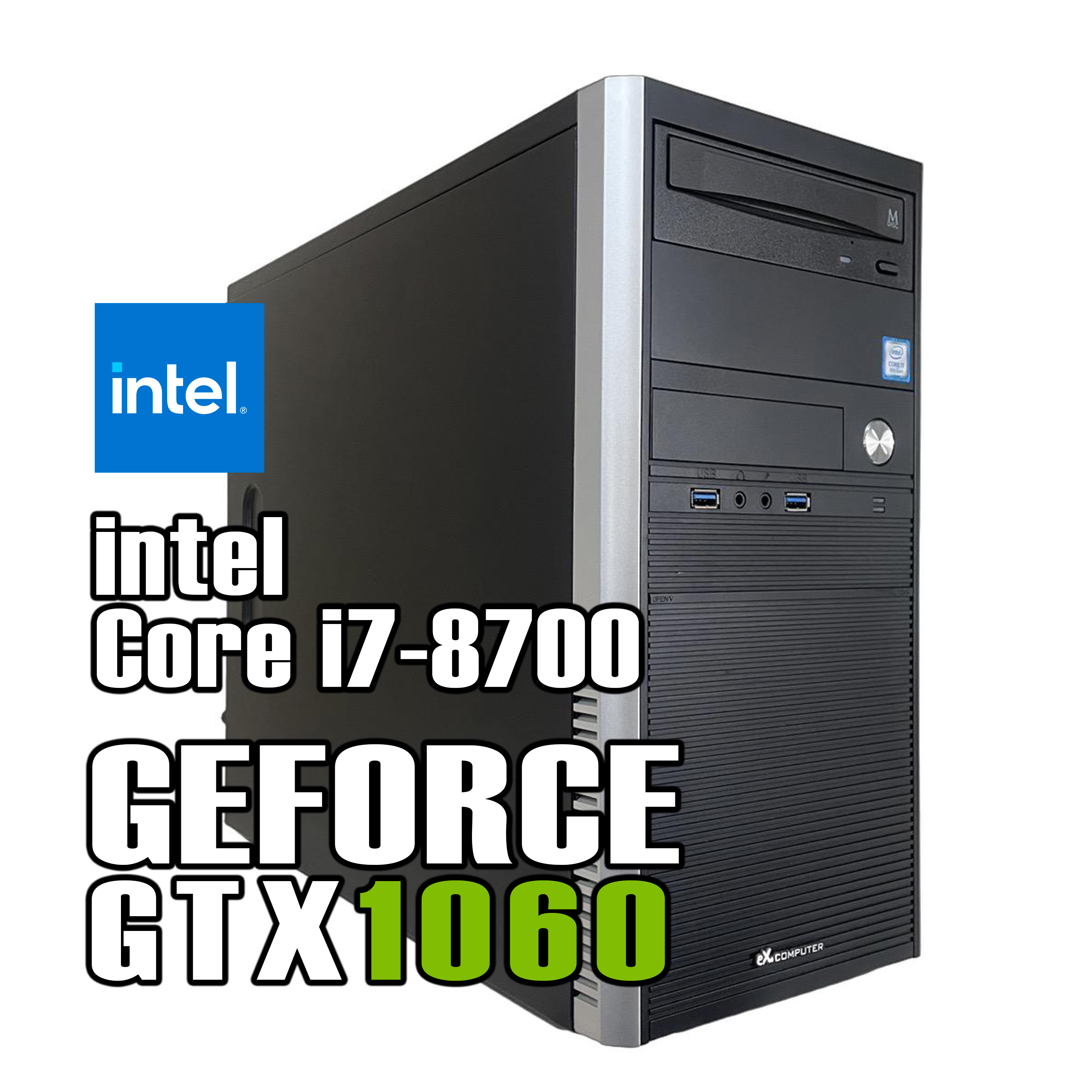 【即納】Core i7-8700 / GeForce GTX1060 / メモリ DDR4 16GB / SSD 250GB / HDD 2TB / TSUKUMO / Windows11 Pro |中古ゲーミングPC専門店GP-ZERO