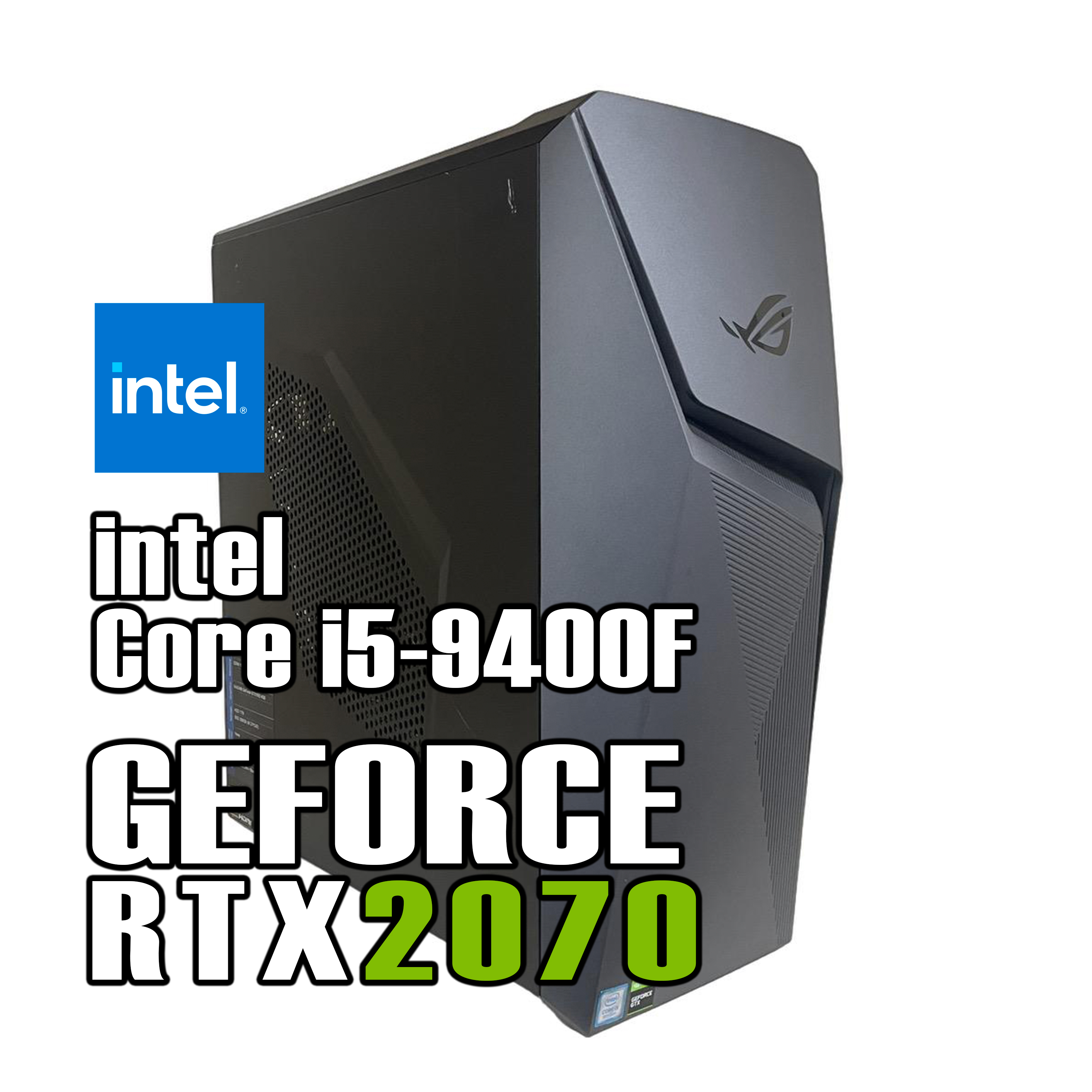 【即納】Core i5-9400F / GeForce RTX2070 / メモリ DDR4 16GB / SSD 512GB / ASUS ROG Strix / Windows11 Home |中古ゲーミングPC専門店GP-ZERO