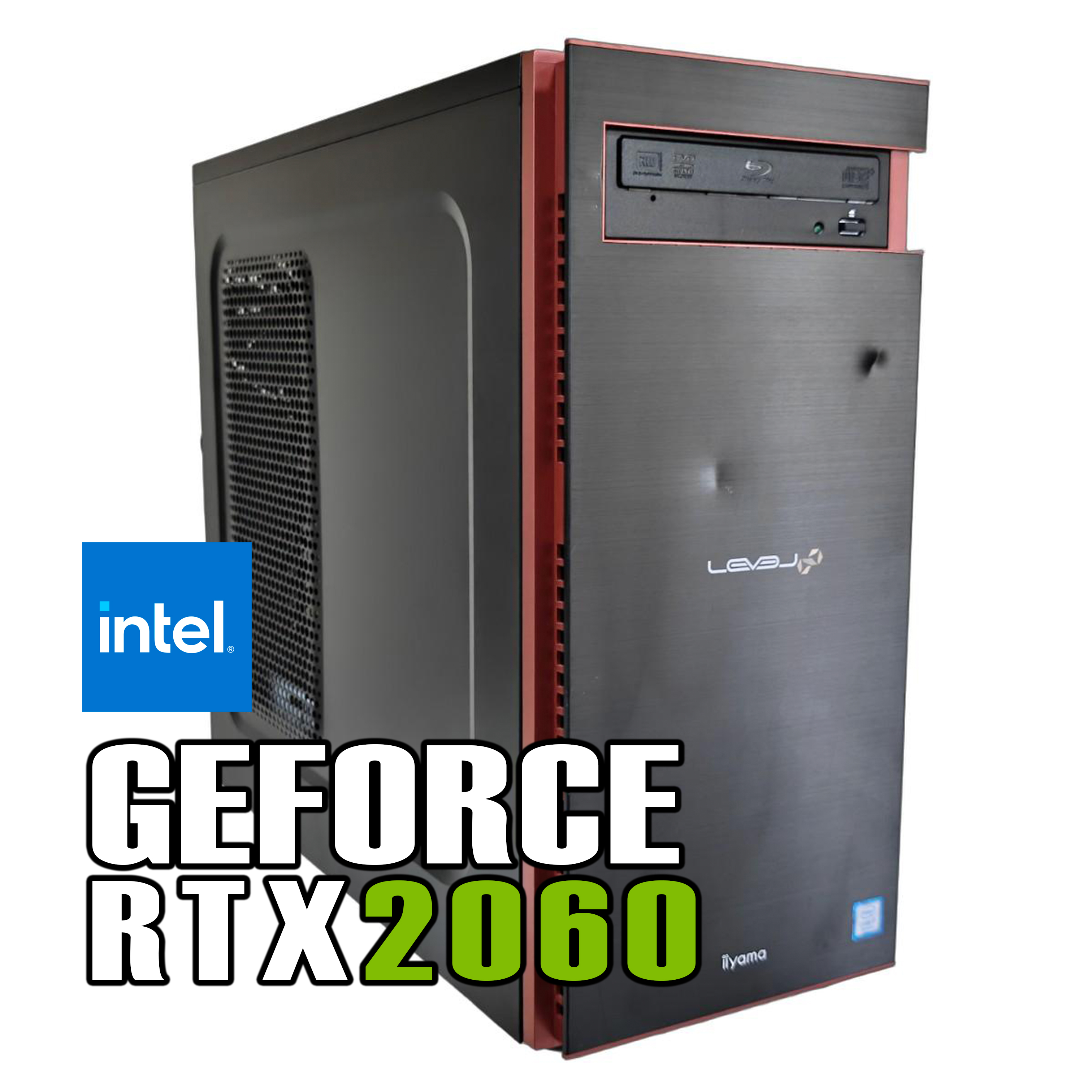 【即納】i7-9700K / GeForce RTX2060 6GB  / メモリ DDR4 32GB / SSD 256GB / HDD 500GB / UNITCOM iiyama Level∞ / Windows11 Home |中古ゲーミングPC専門店GP-ZERO