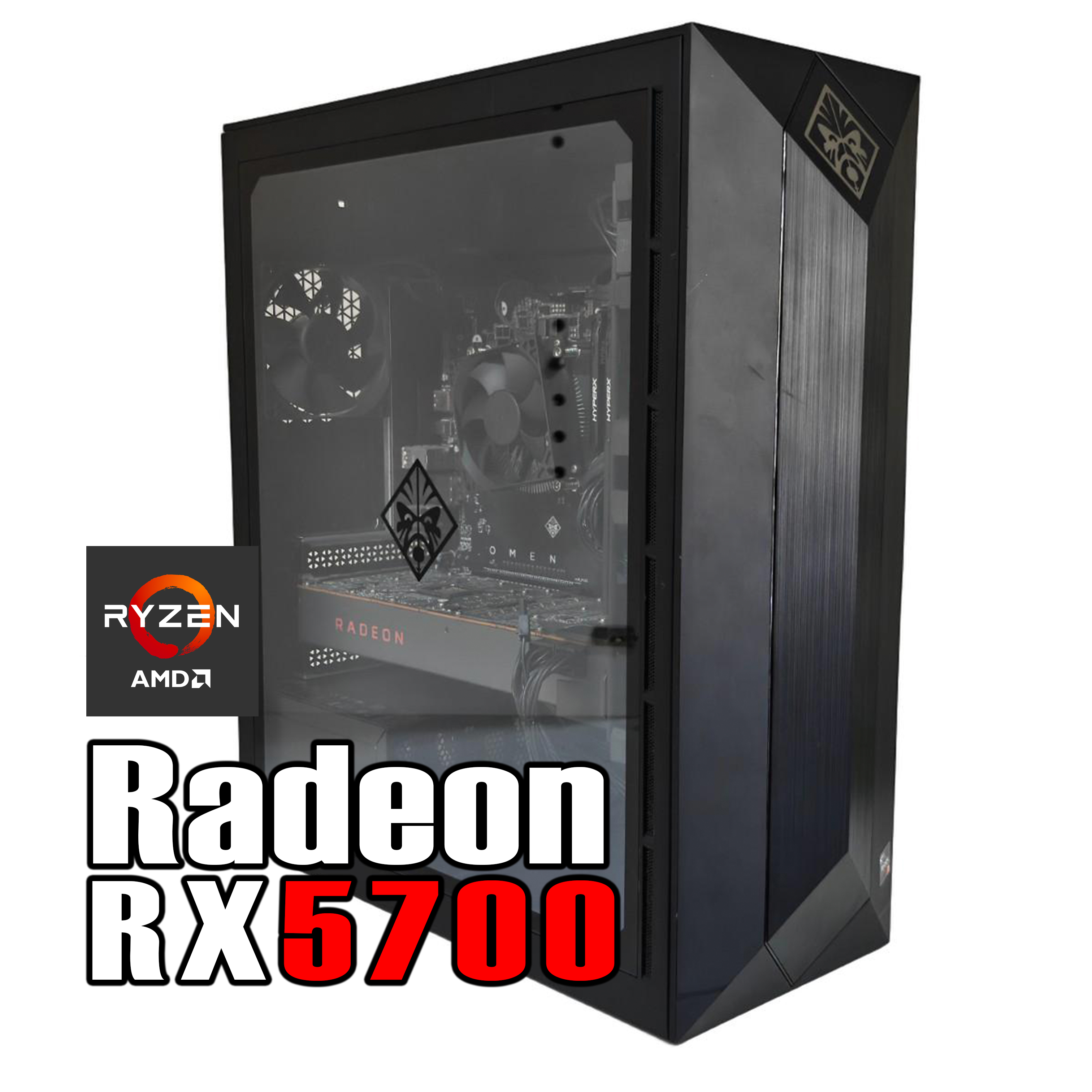 【即納】Ryzen7 3700X / Radeon RX 5700 / メモリ DDR4 16GB / SSD 256GB / HDD 2TB / HP OMEN / Windows11 Pro |中古ゲーミングPC専門店GP-ZERO