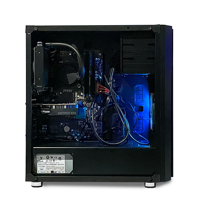 【本格派1650セット】APEXも快適にプレイ可能!!! 60Hzモニター付き！中古ゲーミングPC thermaltake VersaH26  Black White/ Corei7 第4世代以上/16GB/SSD256GB/HDD500GB/NVIDIA GeForce GTX1650