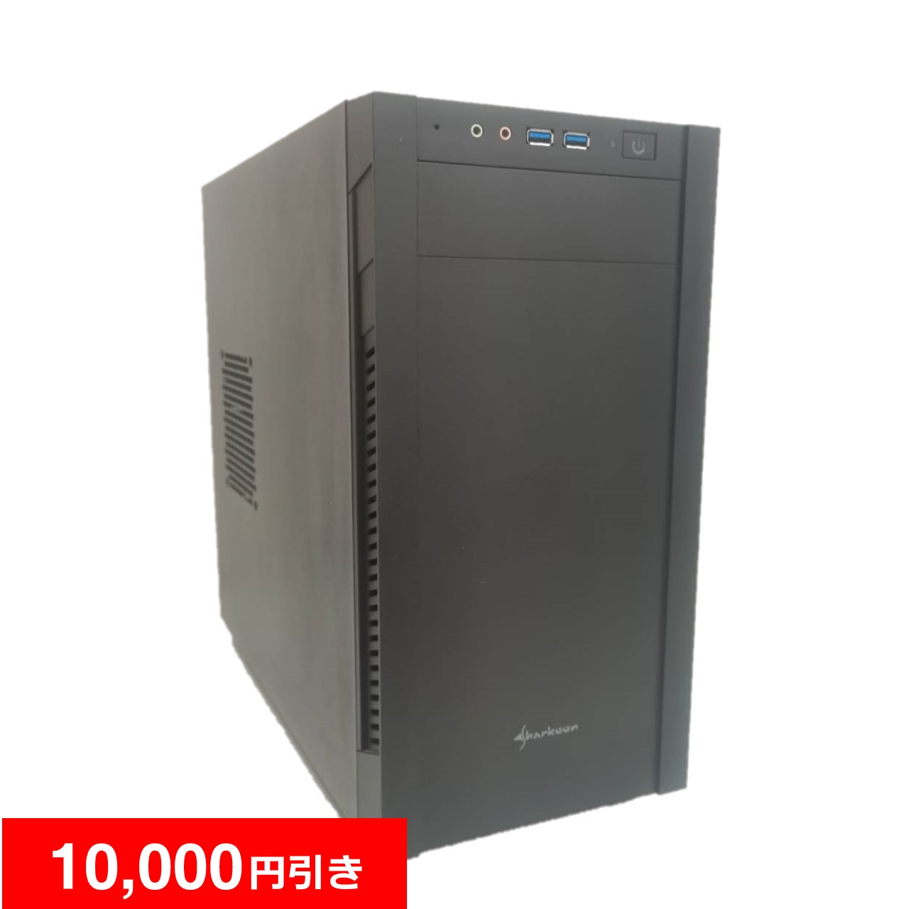 Sharkoon S1000ゲーミング自作PC Ryzen5 3500/16GB/GTX1660Super 6GB/SSD480GB/HDD500GB/Windows10 64bit 管G