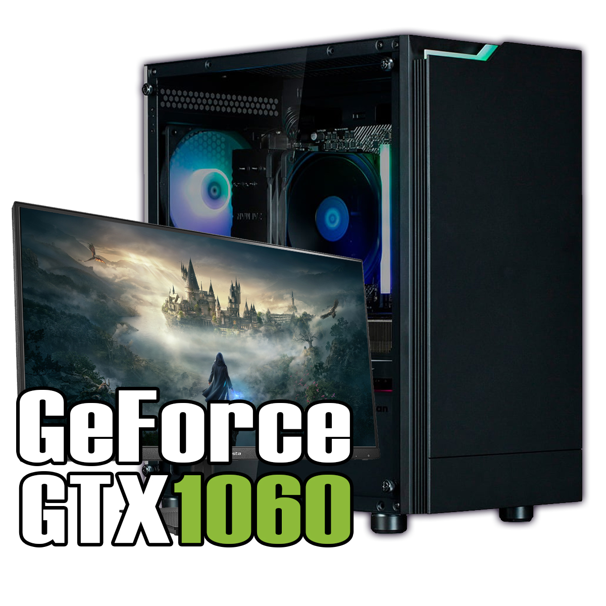 【新品ケース】エントリークラスセット 中古ゲーミングPC | NVIDIA GTX1060 搭載！ / AMD Ryzen5 3500 / ZALMAN T4 PLUS / DDR4 16GB / SSD256GB / HDD500GB / Windows 11 | 中古ゲーミングPC専門店 GP-ZERO