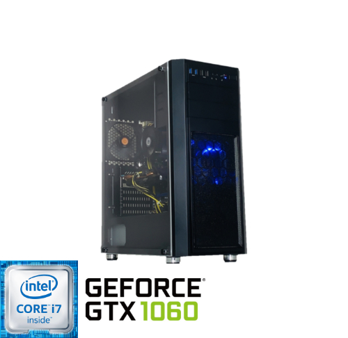 【新品ケース】エントリークラス単品 中古ゲーミングPC | NVIDIA GTX1060 搭載！ / Corei5 8世代以上 /DDR4 16GB/SSD256GB/HDD500GB/Windows11 64bit　ブラック・ホワイト