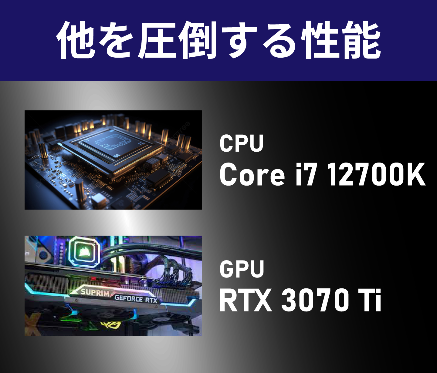 omen40l rtx3070 Core i7-12700K メモリ増設済み